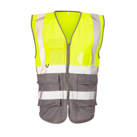 Supertouch Hi-Vis Yellow/Grey Executive Vest