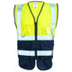 Supertouch Hi-Vis Yellow/ Navy Executive Vest