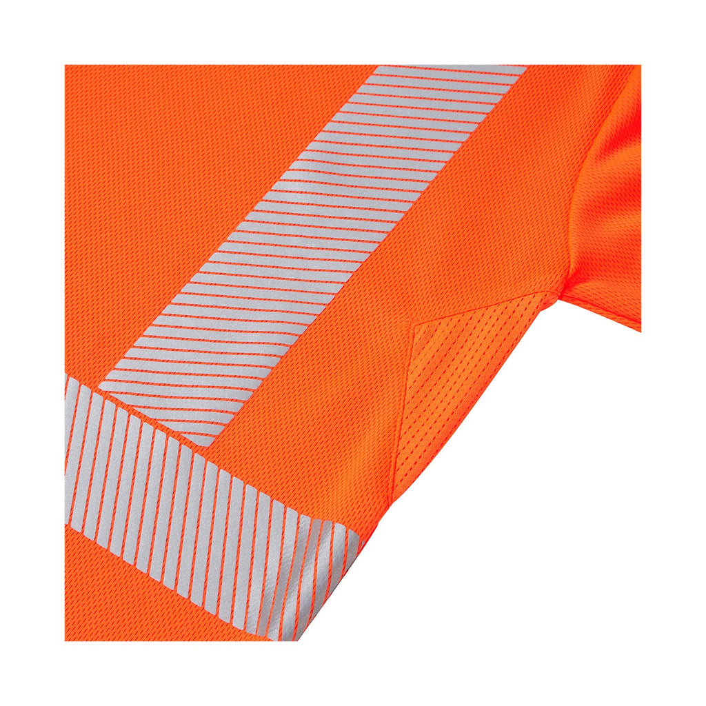 Supertouch Essentials Hi-Vis Orange Eco CoolMax Long Sleeved Polo Shirt