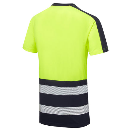 Supertouch Essentials Hi Vis Yellow/Black Eco CoolAir T-Shirt