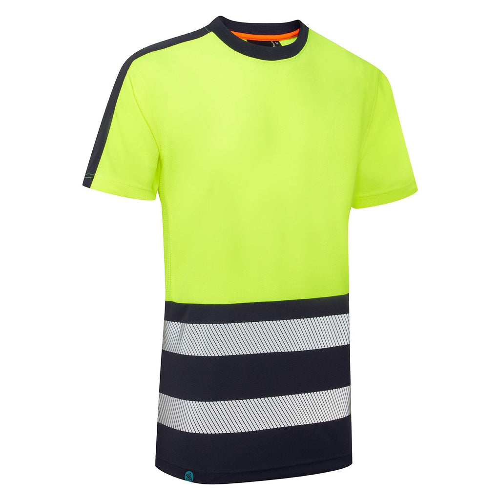 Supertouch Essentials Hi Vis Yellow/Black Eco CoolAir T-Shirt