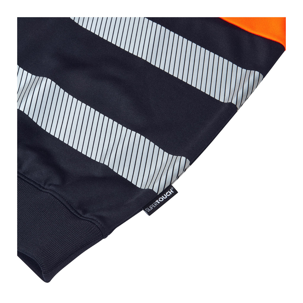 Supertouch Essentials Hi-Vis Orange/Black Eco CottonCool Sweatshirt