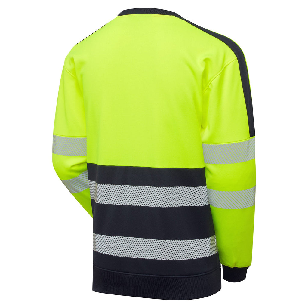 Supertouch Essentials Hi-Vis Yellow/Black Eco CottonCool Sweatshirt