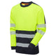 Supertouch Essentials Hi-Vis Yellow/Black Eco CottonCool Sweatshirt