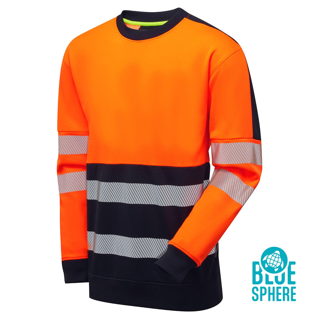 Supertouch Essentials Hi-Vis Orange/Black Eco CottonCool Sweatshirt