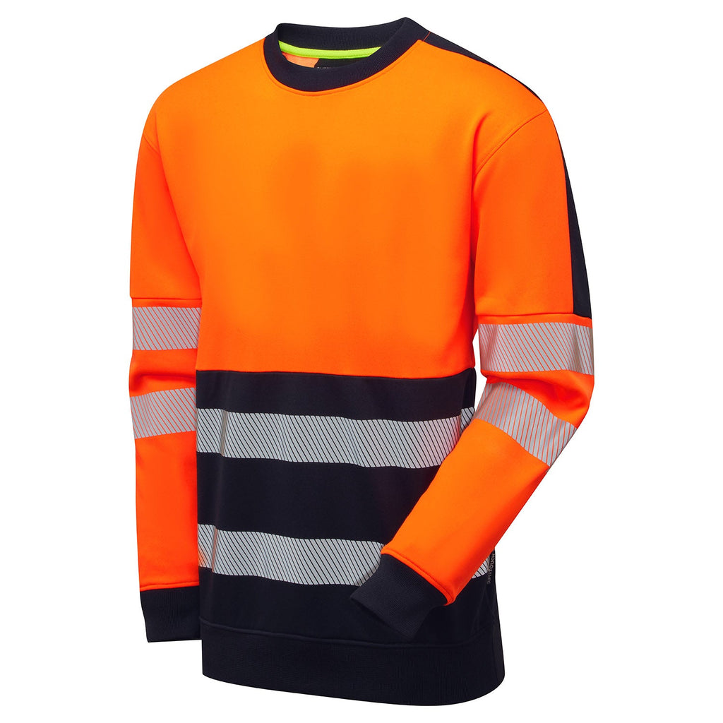Supertouch Essentials Hi-Vis Orange/Black Eco CottonCool Sweatshirt