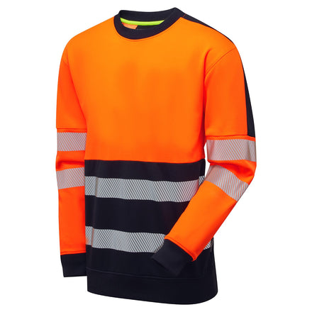 Supertouch Essentials Hi-Vis Orange/Black Eco CottonCool Sweatshirt