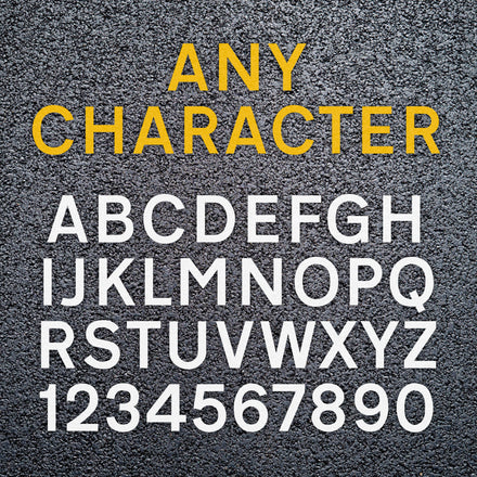 Preformed Thermoplastic Numbers & Letters - Choice Of Colours & Sizes 600mm