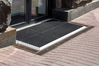 Drainage Channel Installed Around Building Entrance