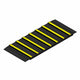 TOPSTOP Rubber Bike Speed Reduction Ramp - Black/Yellow