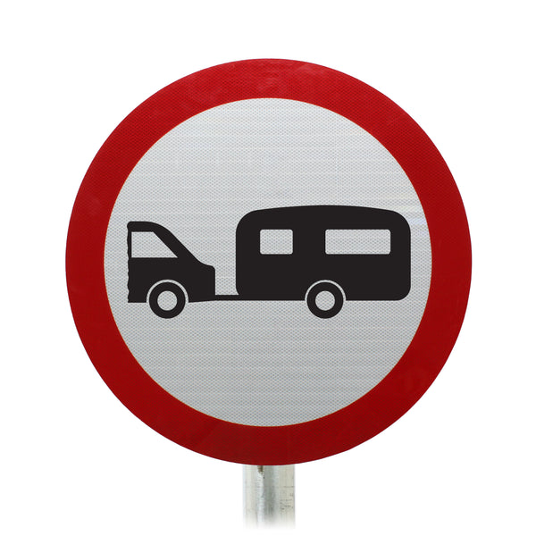 Caravan サイン入り 販促ポスター B2 Wander Around towed-caravans-prohibited-post