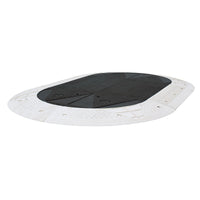Traffic - Line Gamma 20-30mph Oval Speed Cushion L2800(mm) x W1800(mm) x H70(mm) - Black/White