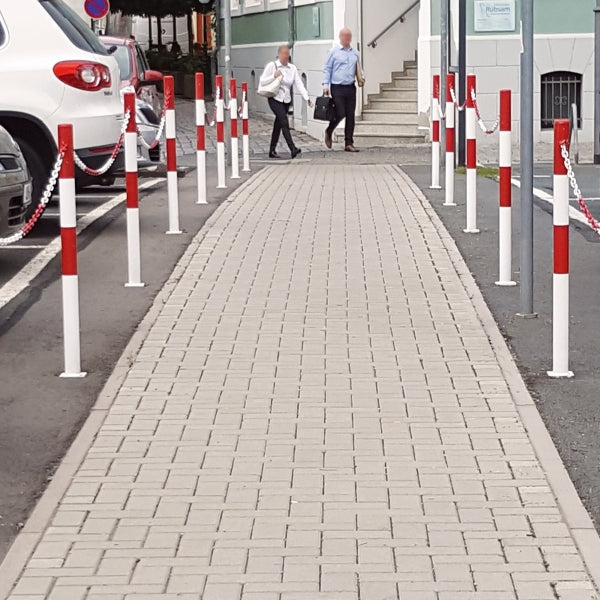 Traffic Line Barrier Post Bollard 1000mm - Bolt Down