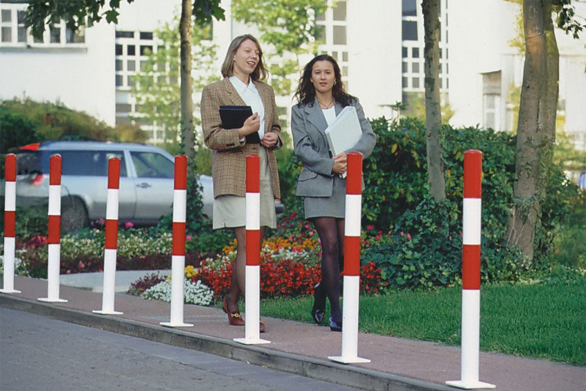Traffic Line Barrier Post Bollard 1000mm - Bolt Down