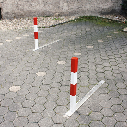 Traffic Line COMMANDER-PLUS Galvanised Flush-Fitting Square Drop Down Post Bollard 1000mm