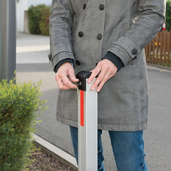 Traffic Line CONTROLLER-PLUS Anodised Semi-Automatic Drop Down Post Bollard 1000mm