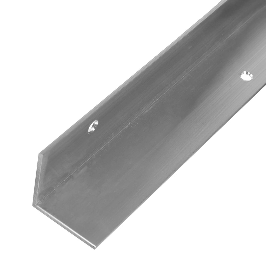 TRAFFIC-LINE Edge Protector - Right-Angle - Aluminium - Grey With Red Reflective Bands