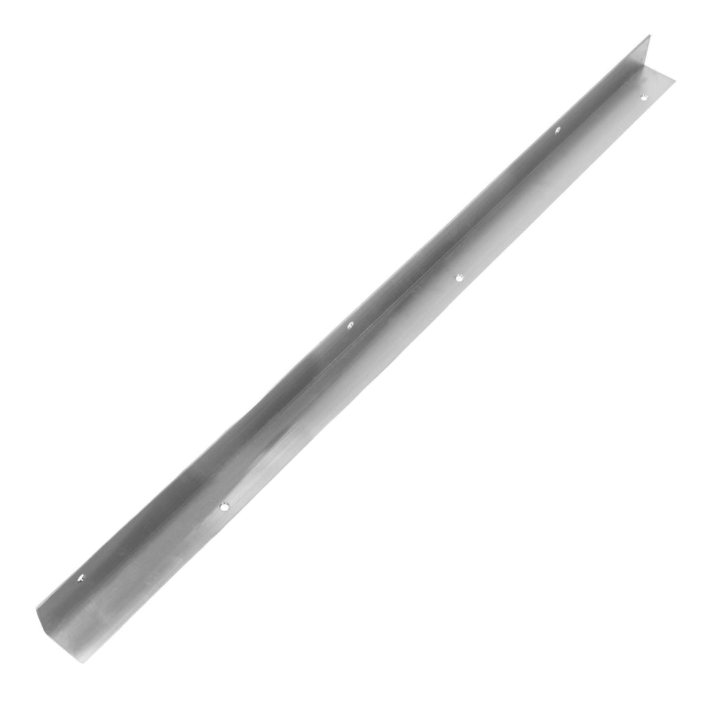 TRAFFIC-LINE Edge Protector - Right-Angle - Aluminium - Grey With Red Reflective Bands