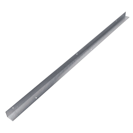 TRAFFIC-LINE Edge Protector - Right-Angle - Aluminium - Grey With Red Reflective Bands