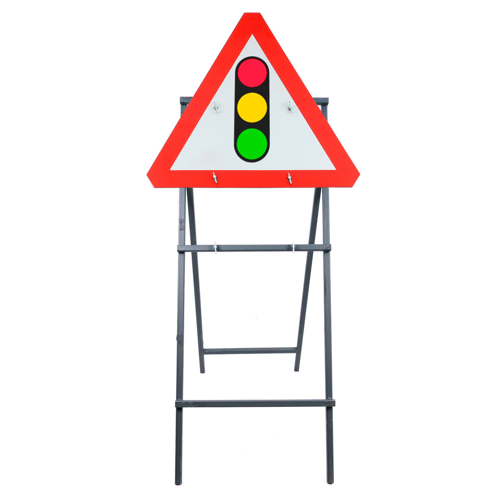 Traffic Signals Ahead Quick Fit Sign Face Dia. 543 (Face Only) | 750mm
