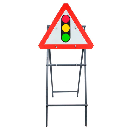 Traffic Signals Ahead Quick Fit Sign Face Dia. 543 (Face Only) | 750mm