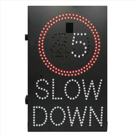 SpeedFinder Vehicle Activated Radar Sign | Speed Roundel + Slow Down