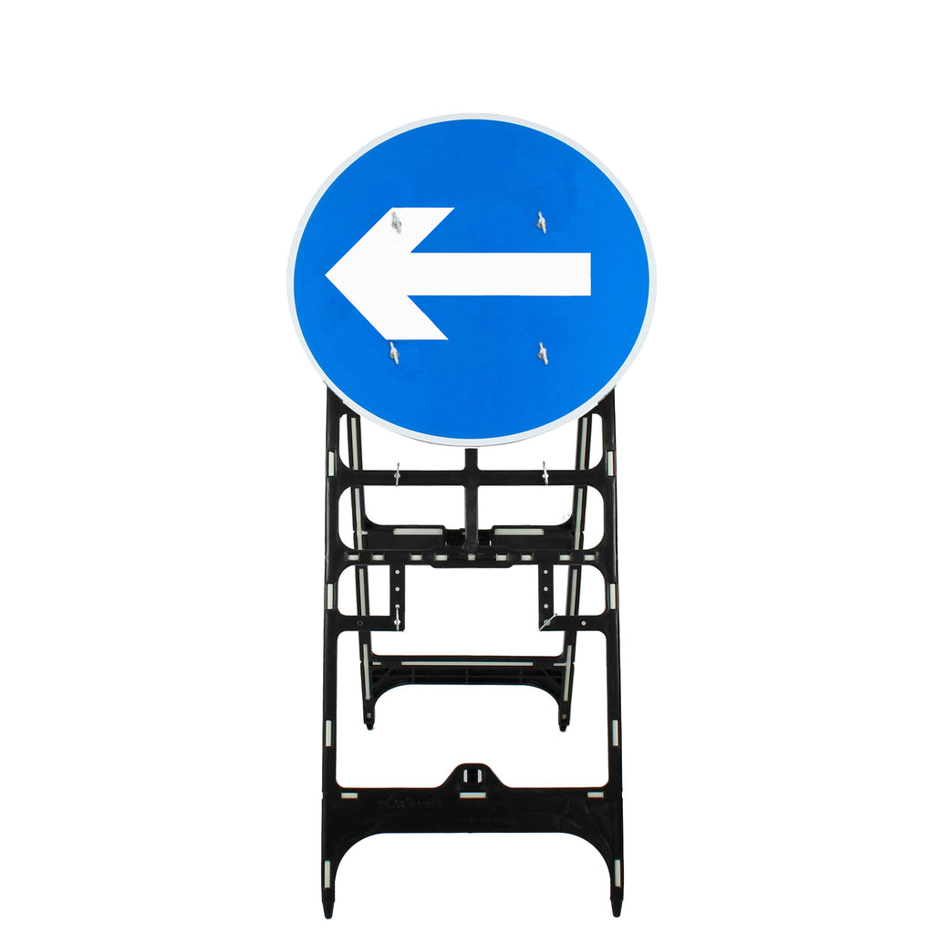 Turn Left/Right Quick Fit Sign Dia. 606 (Face Only) | 750mm