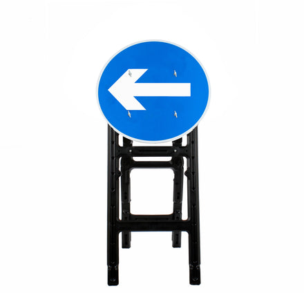 Turn Left/Right Quick Fit Sign Dia. 606 (Face Only) | 750mm
