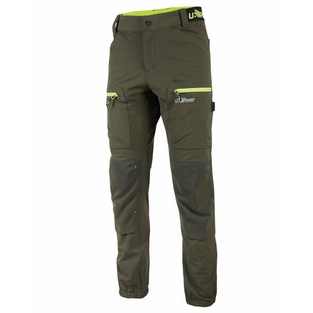 U-Power Horizon Water Repellent Stretch Work Trousers (Dark Green / XS)