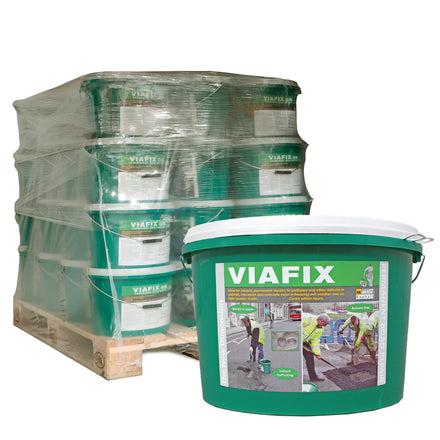 Instant Pothole Repair - Roads & Driveways - 25Kg - 6mm Viafix (40 Bags / Tub)