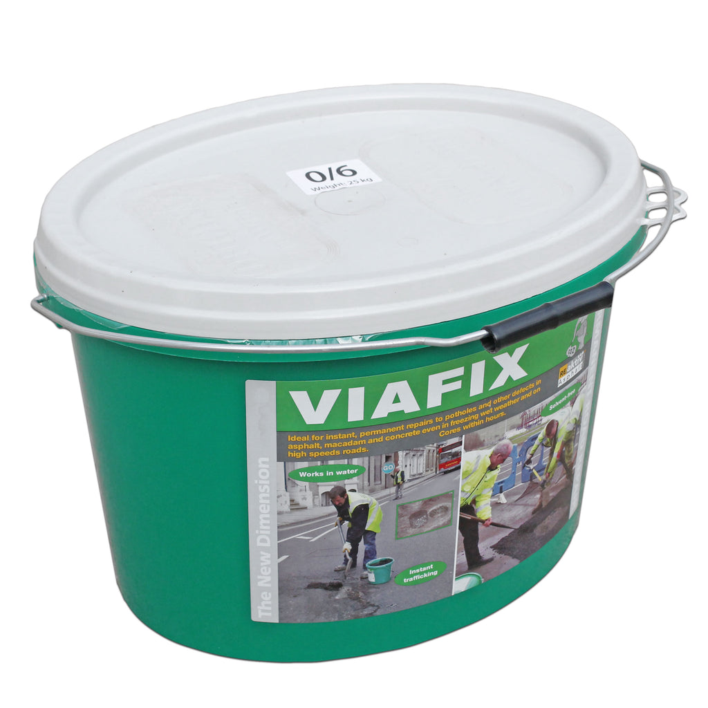 Instant Pothole Repair - Roads & Driveways - 25Kg - 6mm Viafix (Single / Tub)