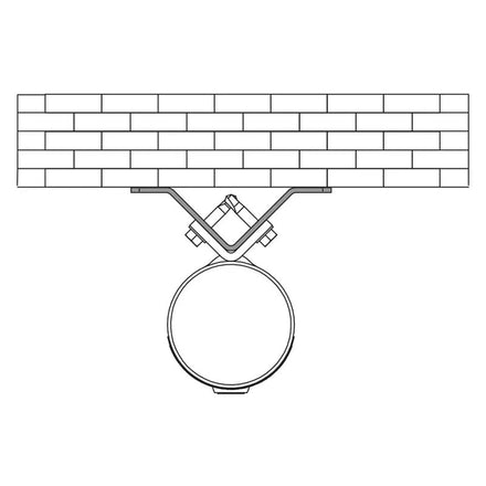 Base Plate For Procity Wall Mounted Cigarette Ashtray Bollard