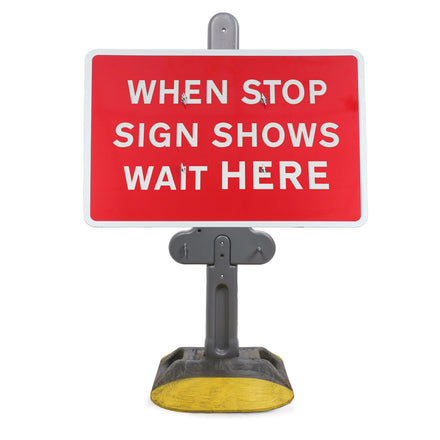 When Stop Sign Shows Wait Here Sign Diagram 7011 | Quick Fit (face only) | 1050x750mm