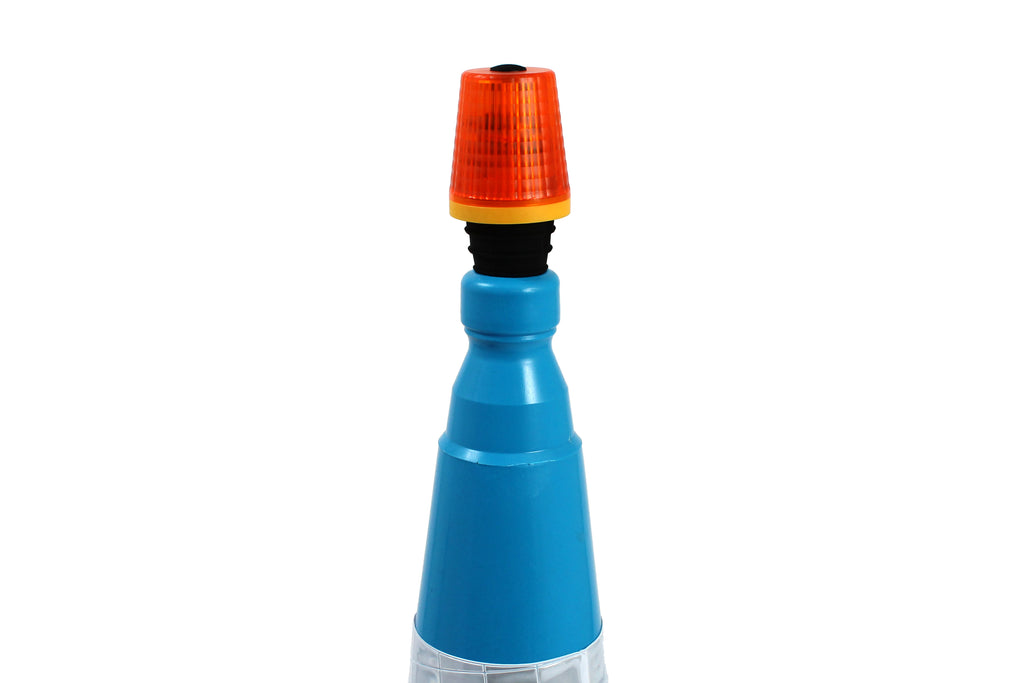 360D Traffic Cone Safety Lamp LED Flashing - AA Battery Powered