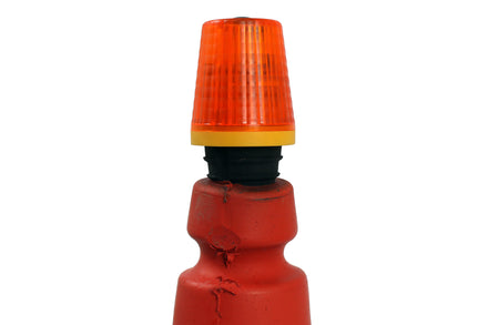 360D Traffic Cone Safety Lamp LED Flashing - AA Battery Powered