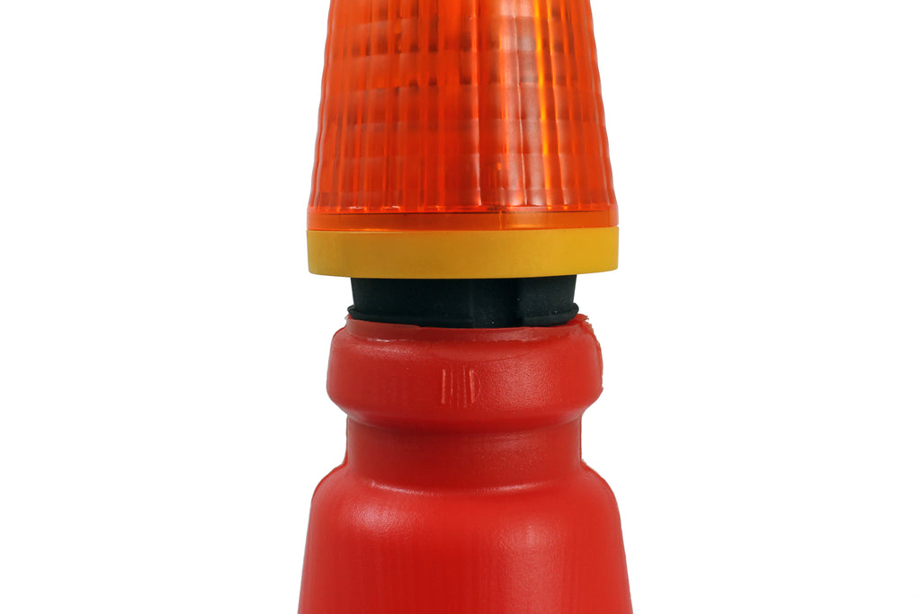 360D Traffic Cone Safety Lamp LED Flashing - AA Battery Powered