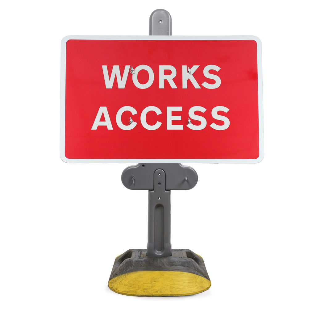 Works Access Sign Diagram 7301 | Quick Fit (face only) | 1050x750mm
