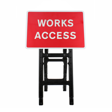 Works Access Sign Diagram 7301 | Quick Fit (face only) | 1050x750mm