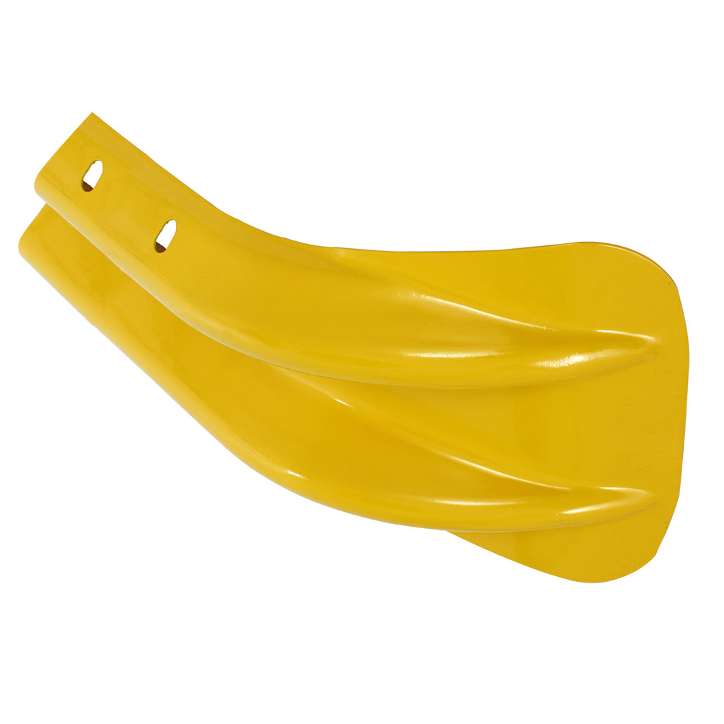 Yellow Fishtail Armco Barrier End Cap Powder Coated Galvanised Steel