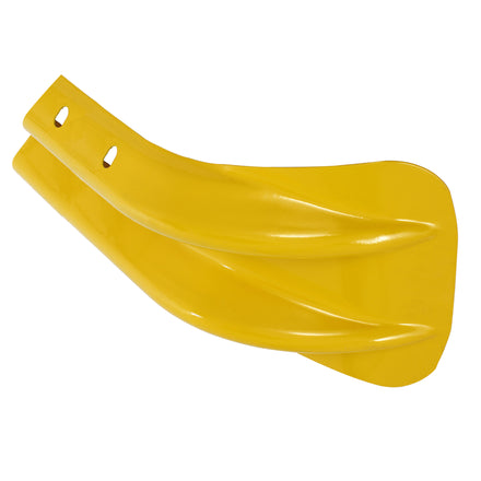 Yellow Fishtail Armco Barrier End Cap Powder Coated Galvanised Steel