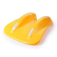 Yellow Plastic Fishtail Armco Barrier End Cap Inc Reflectors