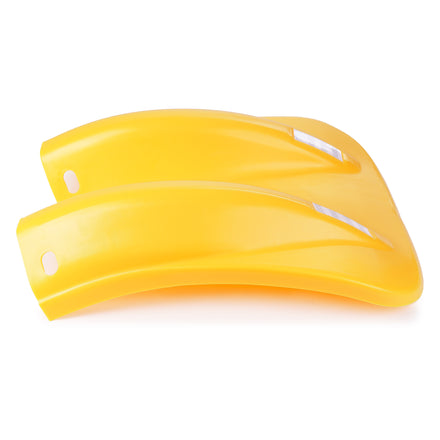 Yellow Plastic Fishtail Armco Barrier End Cap Inc Reflectors
