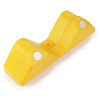 Yellow Rigid Plastic Armco Barrier End Cap Inc. Reflectors