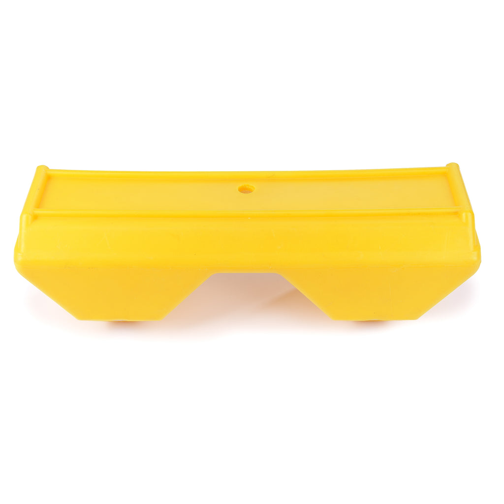 Yellow Rigid Plastic Armco Barrier End Cap Inc. Reflectors