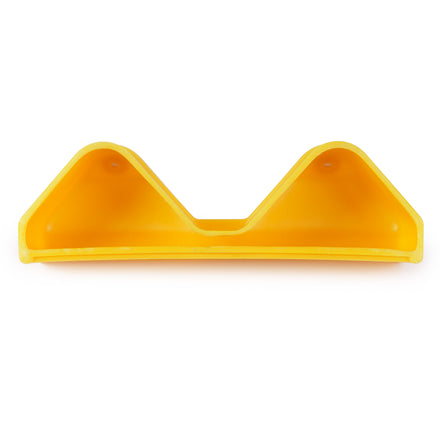 Yellow Rigid Plastic Armco Barrier End Cap Inc. Reflectors