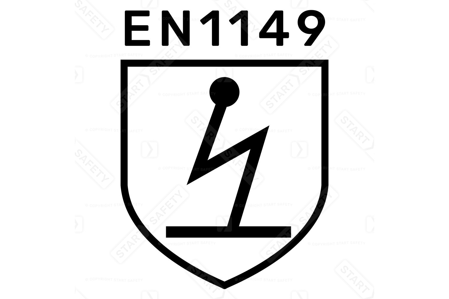 EN1149 Anti-Static Workwear Standard Symbol
