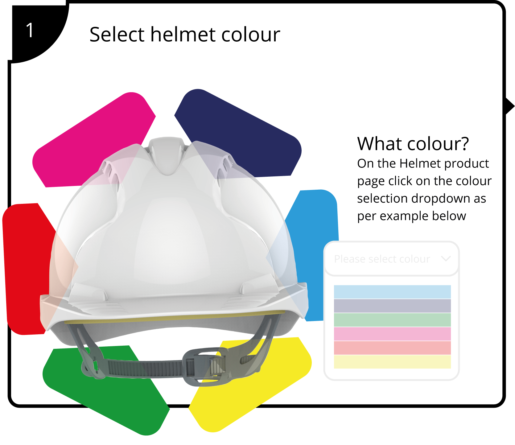 Select The Colour For Your Branded Helmet
