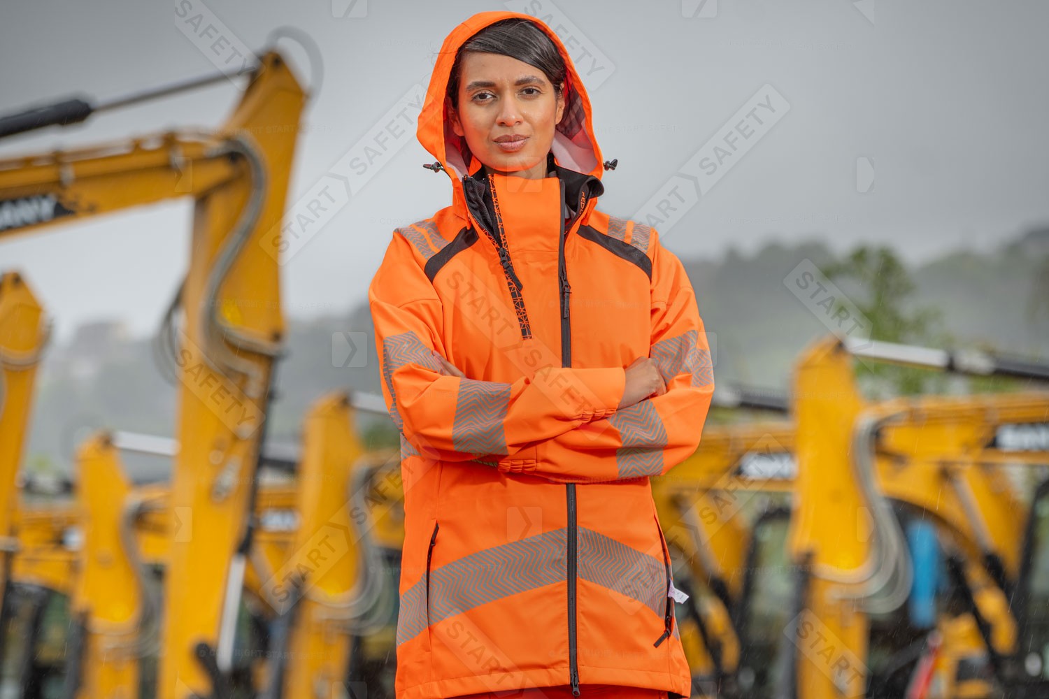 Woman Wearing Pulsar Life LFE960 Waterproof Shell Jacket