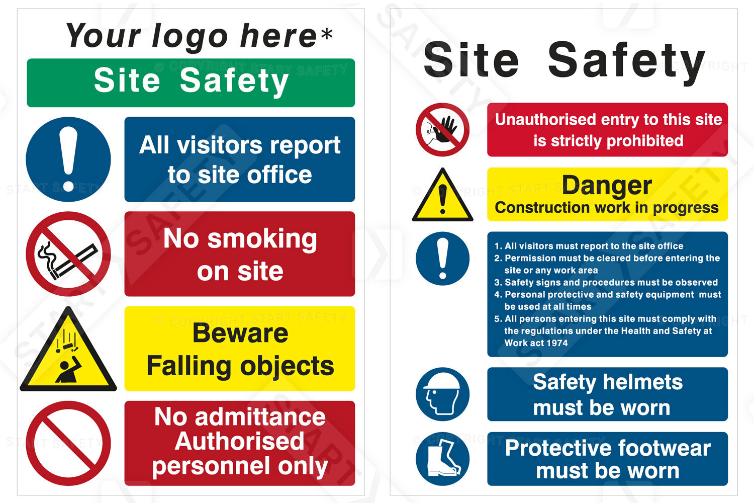 workplace health and safety signs