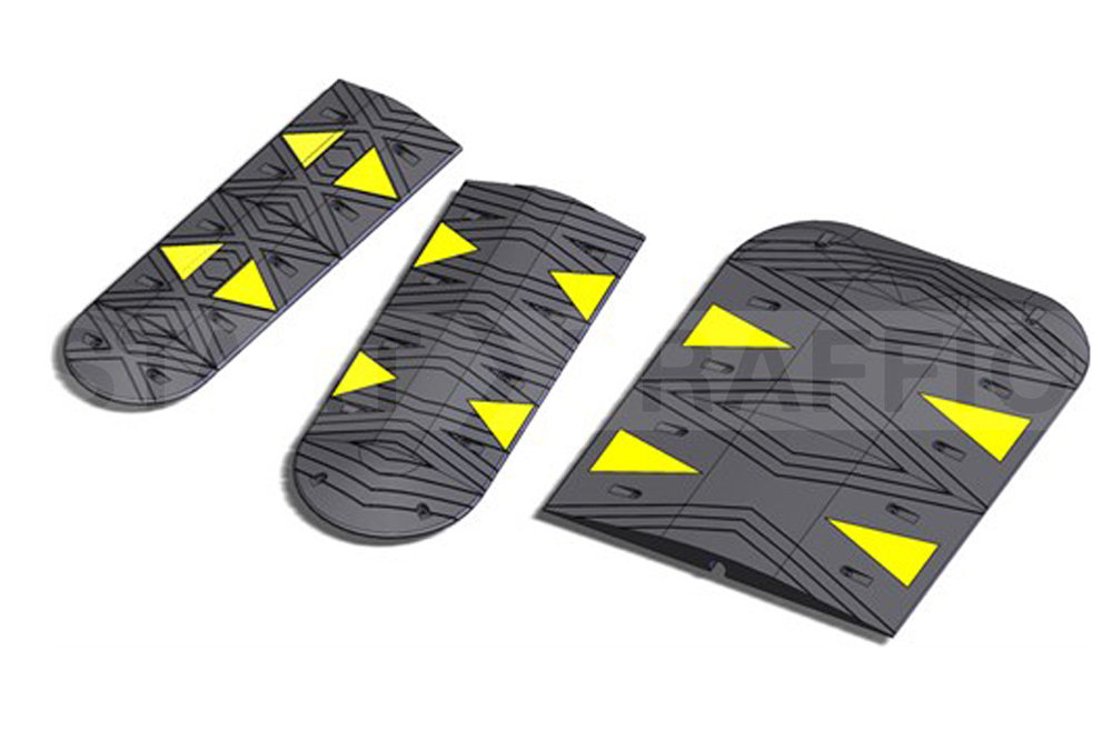 SiteCop Plus Rubber Speed Bump For HGV's - Start Traffic